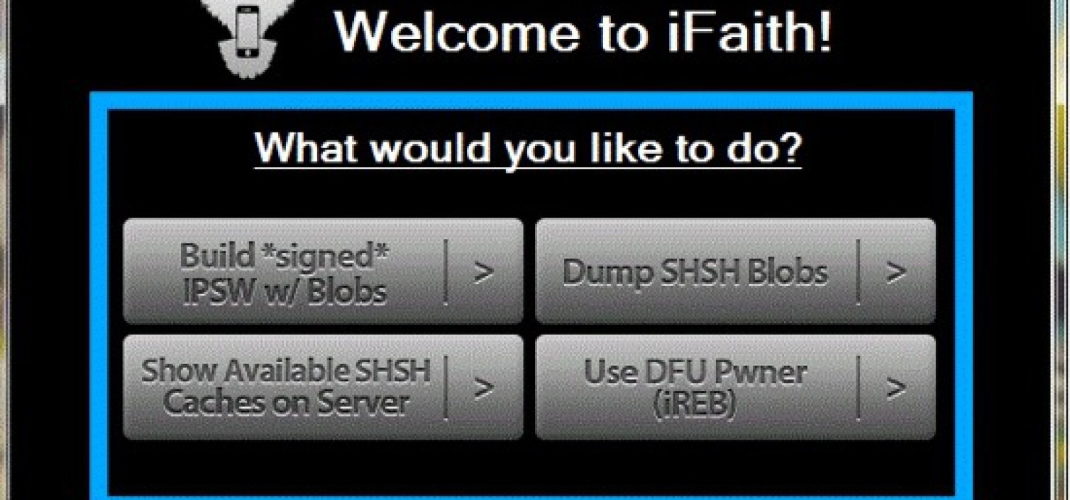 Rilasciato iFaith 1.5.6: Permette di salvare il certificato SHSH di iOS 6.1.3 e iOS 5.2.1