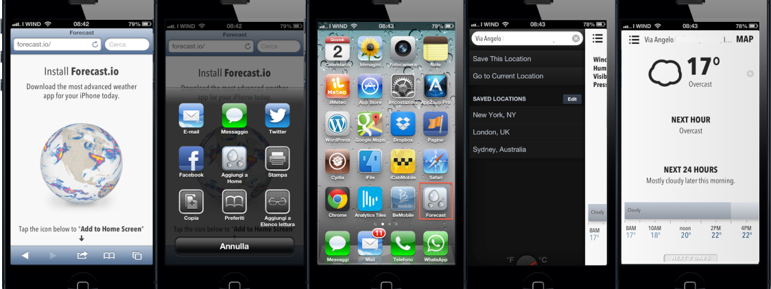 Forecast: Un ottima Web App che porta il Meteo su iOS, Mac e PC