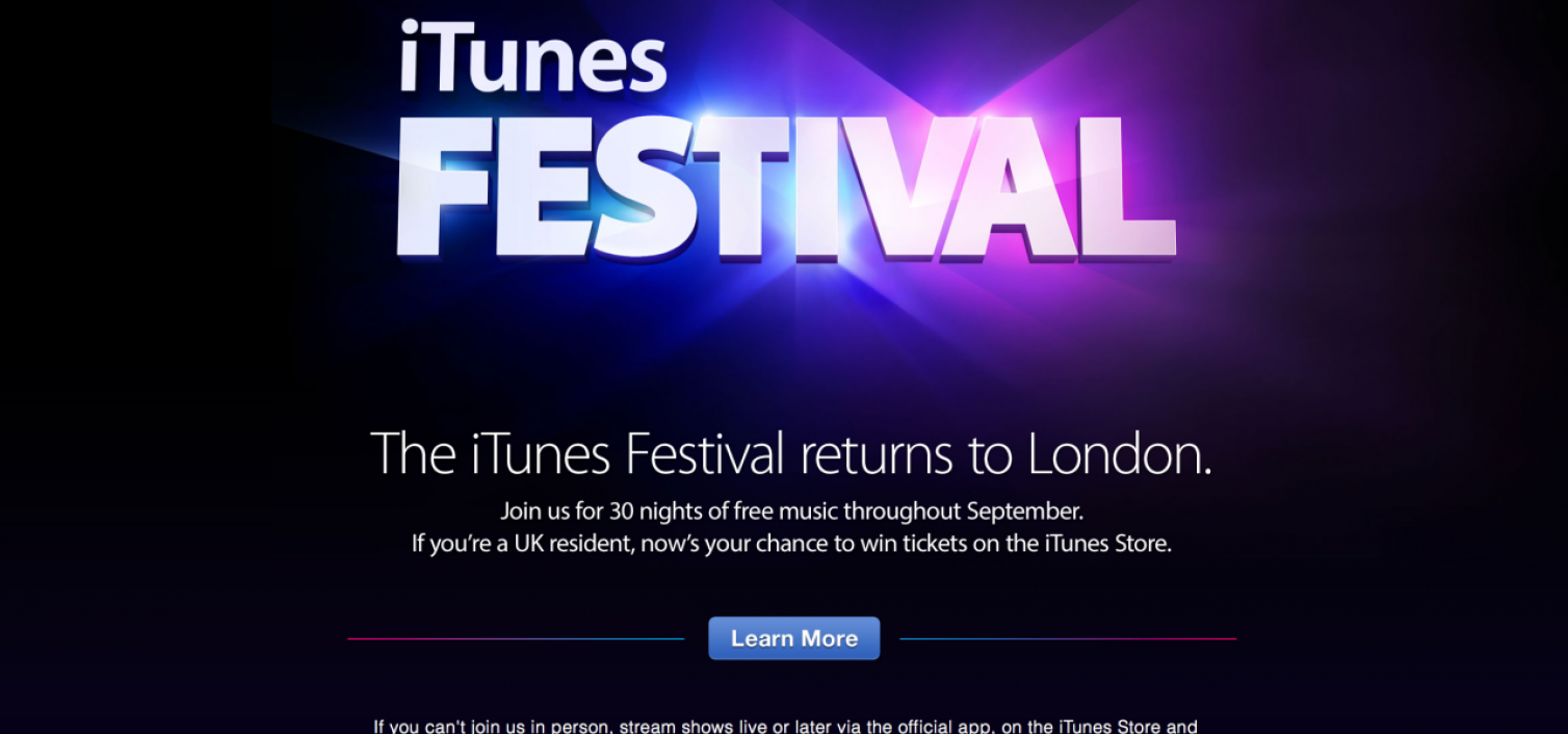 Apple annuncia iTunes Festival 2013 a Londra