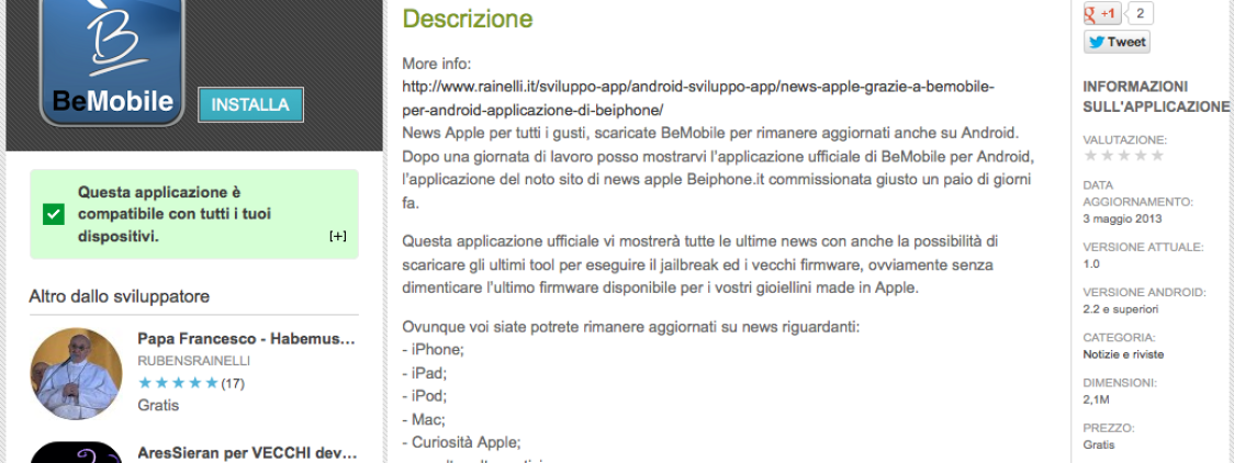 BeMobile, l’App ufficiale di Beiphone sbarca su Android