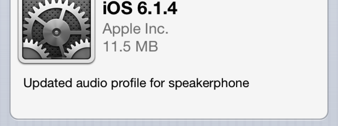 Apple rilascia iOS 6.1.4 per iPhone 5 [Link Download]