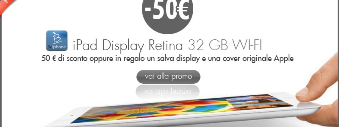 Beiphone e iTools-Store vi permettono di acquistare un iPad Retina con lo sconto di 50€ o una SmartCover in regalo