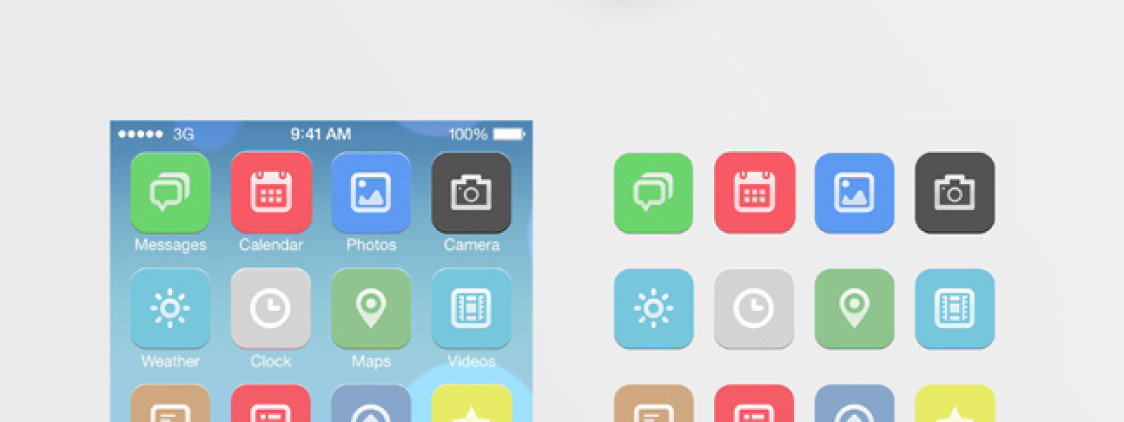 Flat iOS 7 Icon Desings: un piccolo ritocco alle icone di iOS 7 | Temi