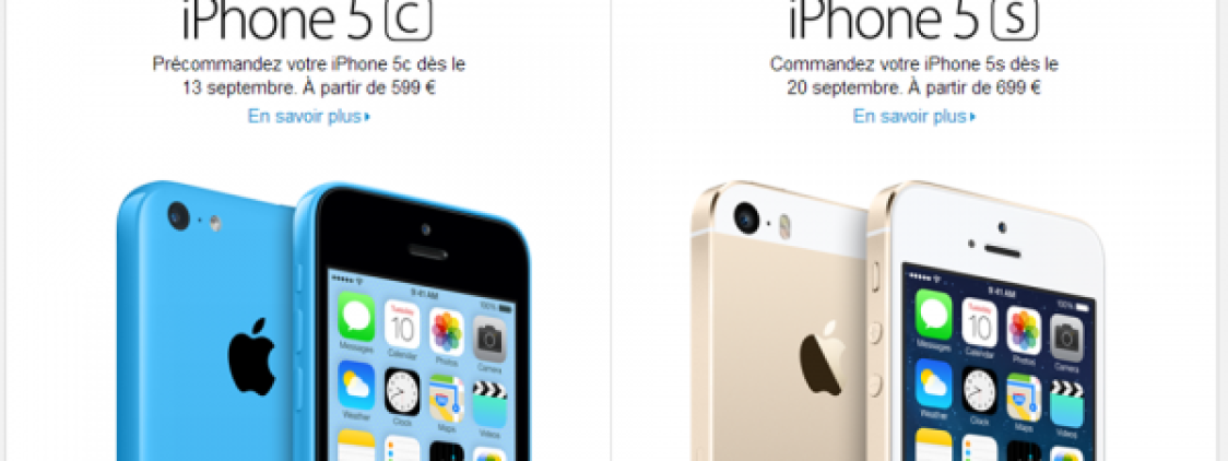 iPhone 5S e iPhone 5C: ecco i prezzi ufficiali per la Francia