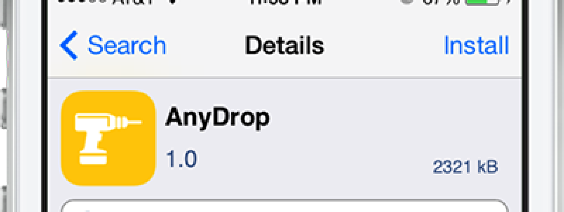 Cydia : AnyDrop inviamo i nostri file da dispositivo a dispositivo tramite AirDrop senza limitazioni