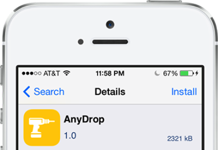 Cydia : AnyDrop inviamo i nostri file da dispositivo a dispositivo tramite AirDrop senza limitazioni