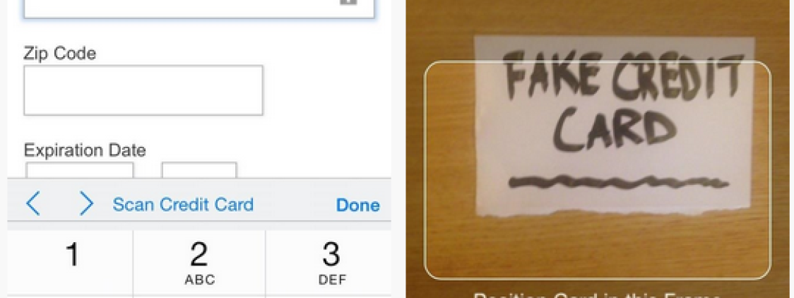 Con iOS 8 scansioniamo le carte di credito tramite la fotocamera