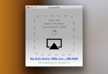 TorrenTV: Permette di trasmettere i file torrent sulla Apple TV