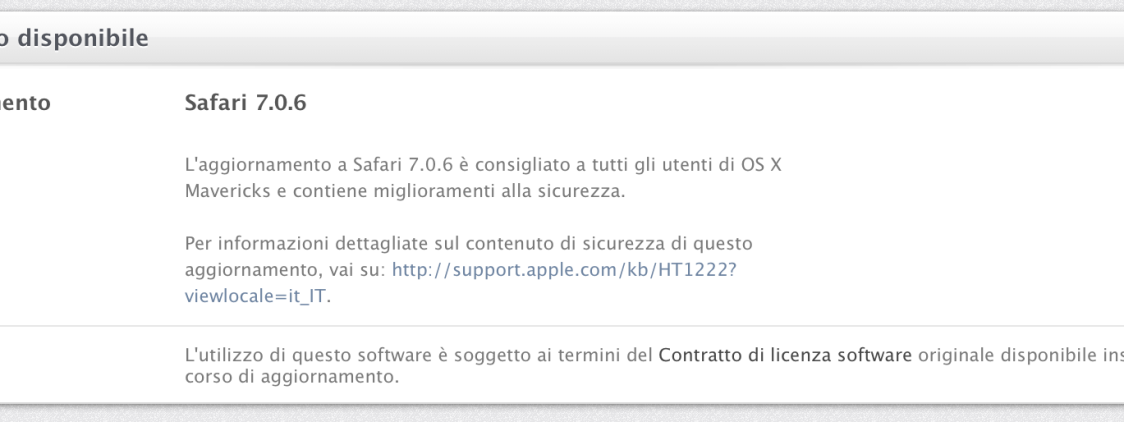 Apple rilascia Safari 7.0.6 contenente miglioramenti alla sicurezza