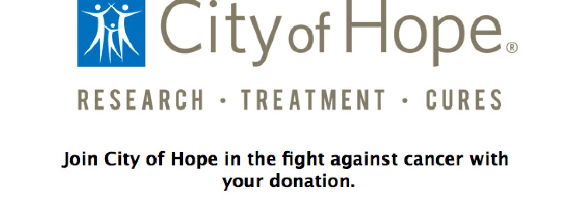 City Of Hope: iTunes Store USA Accetta Donazioni