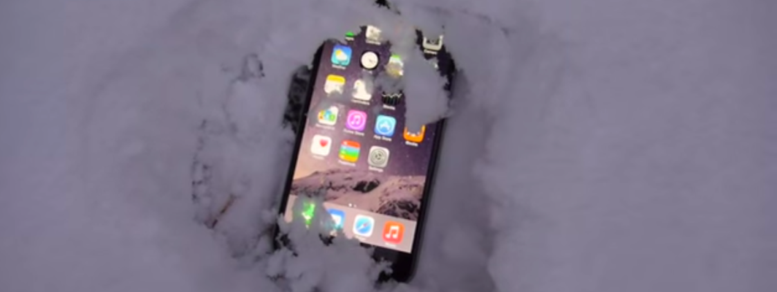 Un iPhone 6 Plus sopravvive una notte intera sepolto dalla neve!