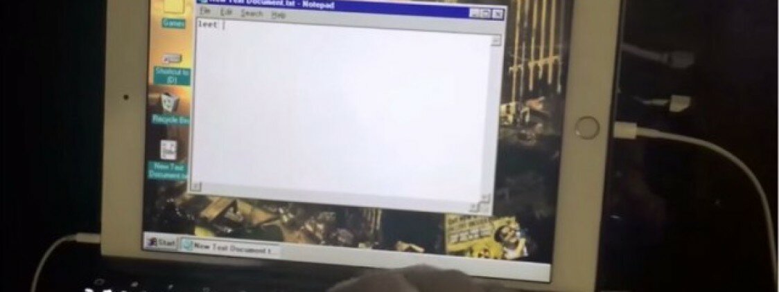 Ed ecco Windows 98 funzionante su un iPad Air 2 [Video]