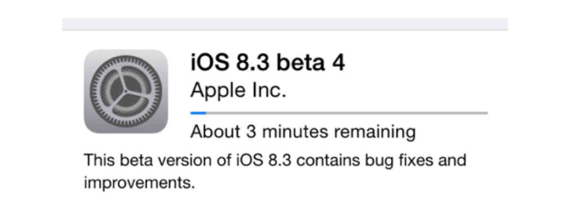 Apple rilascia iOS 8.3 Beta 4, la seconda beta pubblica