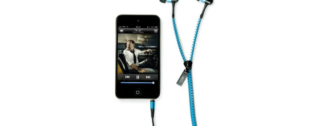Hi-Zip: Le nuove Cuffie con Cavi Audio a Cerniera.