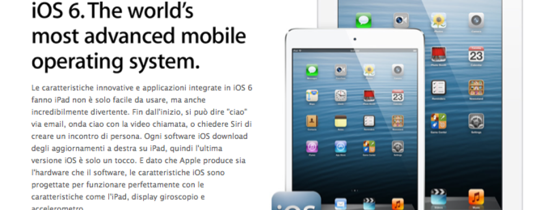 Apple lancia una nuova pagina web: “Perchè vi innamorerete dell’iPad”