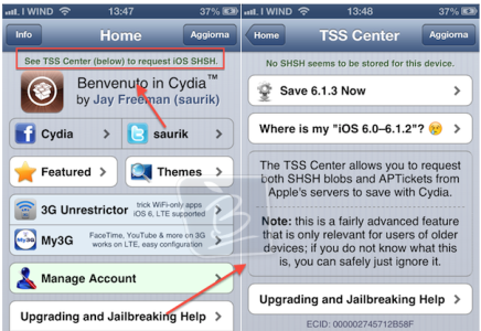 Cydia cambia il modo di salvare il certificato SHSH, vediamo le novità [Persi SHSH di iOS6]