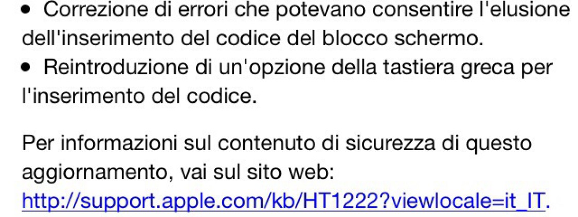 Apple rilascia iOS 7.0.2