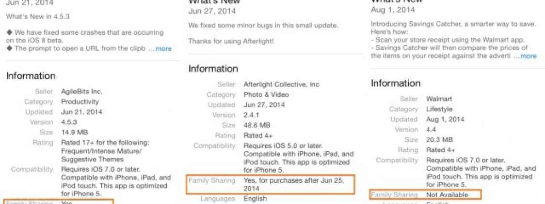 Apple aggiunge la sezione “In Famiglia” nelle descrizioni delle App